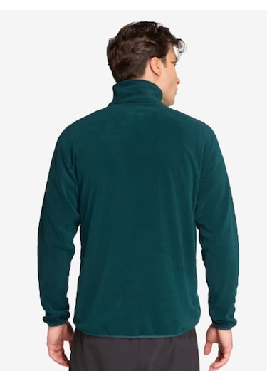 Adidas Multi Essentials 1/2 Zip Fleece Erkek Polar Yeşil