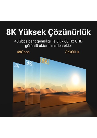 Veggieg 8k/60hz 4k/120hz 48gbps Hdr Arc Hdcp Fiber Optik Hdmı 2.1 Kablo 40 Metre