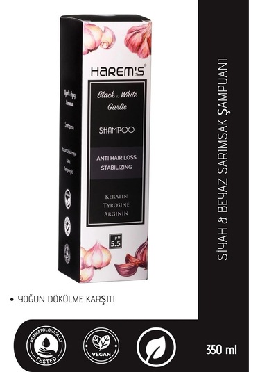 Harem's Siyah & Beyaz Sarımsak Şampuan 350 ML
