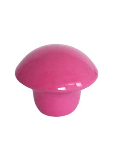 15 Adet Pembe Mantar Düğme Kulp Çocuk Bebek Mobilya Çekmece Dolap Kapak Kulbu Metal Kulp Aksesuarları Vidalı