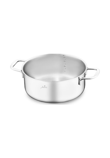 Jumbo Web New Lyon 7 Parça Çelik Tencere Seti Gümüş