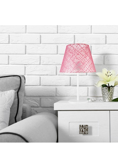 Elva Abajur Beyaz Ayak / Pembe File Şapka Diğer