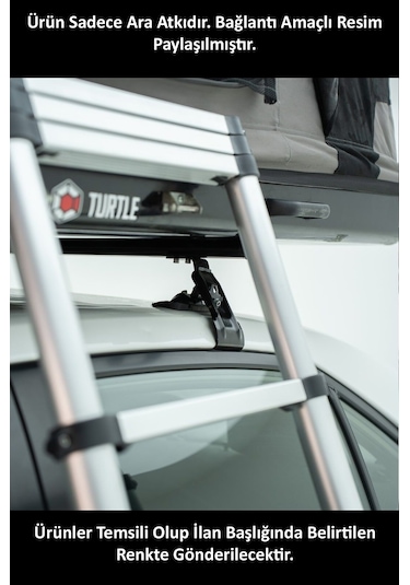 Mercedes A W168 1997-2004 Arası Turtle Mexfit Oluklu Ara Atkı Tavan Barı Gri