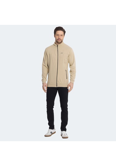 Slazenger KAGISONA IN Erkek Sweatshirt Bej