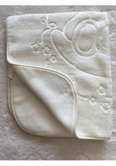 Karışık Desen Kışlık Golden Battaniye 100 120cm Krem