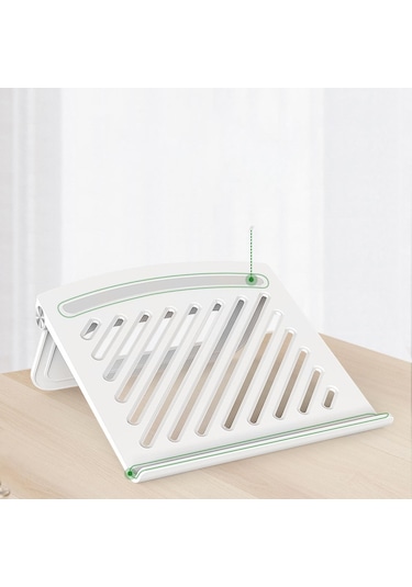 Homyl Katlanabilir Dizüstü Bilgisayar Standı Ofis Ev Beyaz