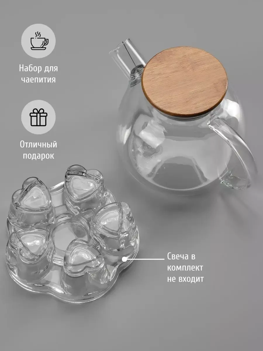 Glasshouse Demlik 1000ml, Standlı 253912250 Beyaz