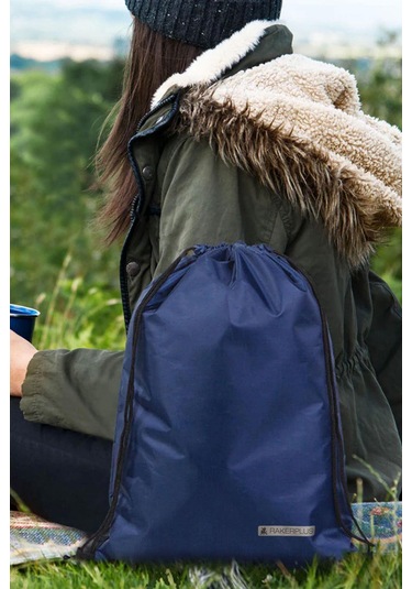 Rakerplus Lacivert 32x45 Cm Su Geçirmez Büzgülü Krampon Ve Spor Çantası Lacivert