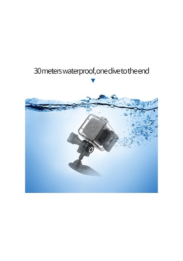 Besthome1 Sq29 Su Geçirmez Spor Kamerası - 360 Yumuşak Bant, Wifi Desteği, Dv Fonksiyonu, 640p Çözünürlük Abs Malzeme Siyah Siyah