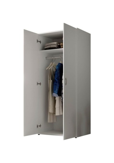 Ada Giyinme Dolabı - Çok Amaçlı Dolap - Gardırop 80 Cm