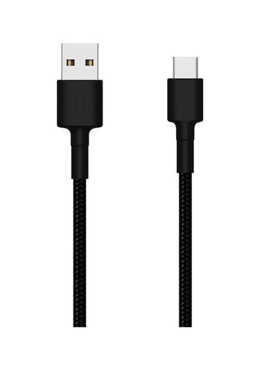 Geeroyoo Usb-c Hızlı Şarj Kablosu - Dayanıklı Örgü Tasarım, 100cm, Siyah - Samsung, Oneplus, Huawei Uyumlu
