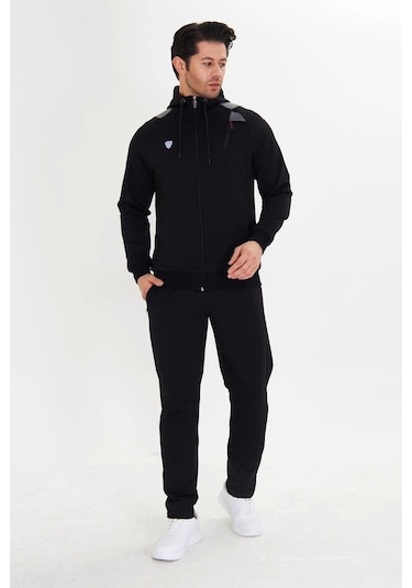 Moon Wear Fm 5745 Erkek Eşofman Takımı Siyah