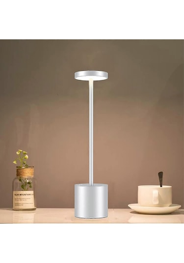 Kablosuz Masa Lambası, Uzun Versiyon Şarj Edilebilir 6000mah 2 Se Çok Renkli