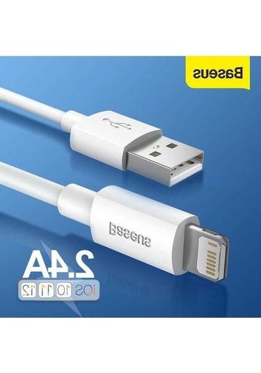 Prestigegoods 12-13 Pro Max Xs X 11 Artı İçin Baseus Usb Kablosu, 2.4a Hızlı Şarj, İp 7 Se Uygun, Usb Veri Hattı