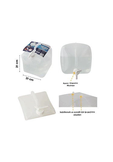 Madfox Katlanır Su Bidonu 10 Lt