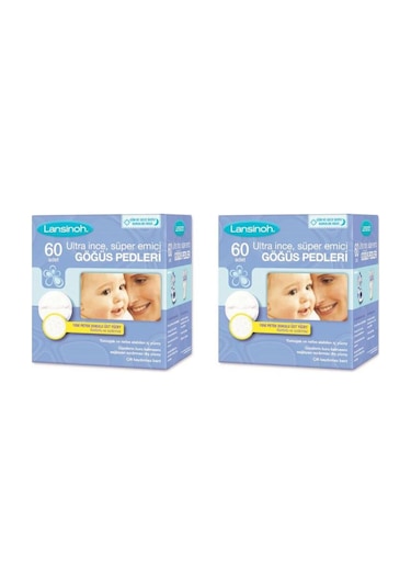 Lansinoh Ultra İnce Göğüs Pedi 2 x 60'lı