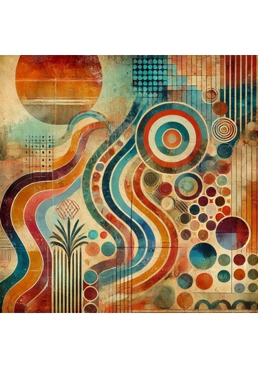 İskandinav Soyut Tablo Set Çerçevesiz 50x50cm Pvc Tablo 4'lü Set 023 Her Bir Tablo 50x50cm Büyüklüğündedir.