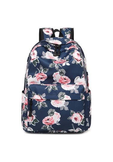 Sırt Çantası Bayan Sırt Çantası Etnik Rüzgar Baskı Çiçek Su Geçirmez Büyük Kapasiteli Seyahat Kadın Çantası Öğrenci Okul Çantası Matches The İmage Çok Renkli