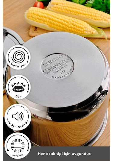 Karaca Marsilya İndüksiyon Tabanlı Düdüklü Tencere 7 Lt