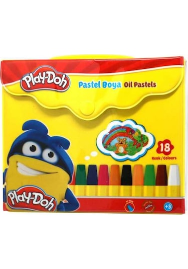 Play-Doh 18 Renk Pastel Boya Çantalı PA-006