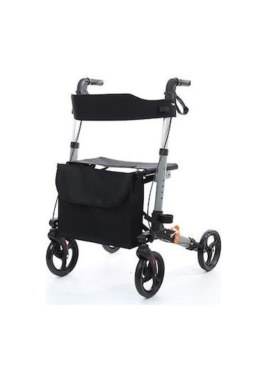 Wollex Frenli Yürüteç Aluminyum Tekerlekli Rolatör Baston Koyma