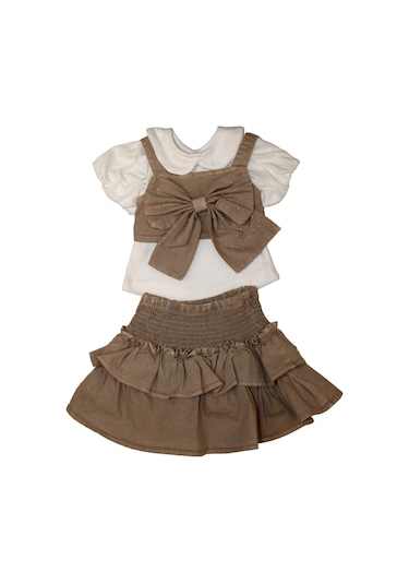 1613 Etekli Takım Bej