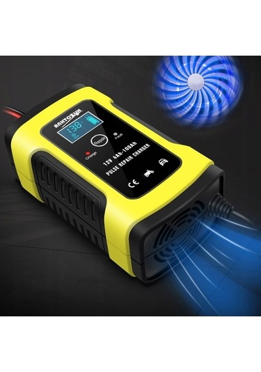 Novahub Trading Şarj Sarı Pil Motosiklet Cihazı Araba 6a 12v - We