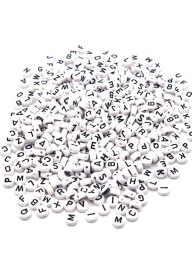 Harfli Boncuk 25 Gr 175-180 Adet