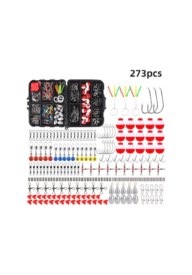 Wezone 273 Parça Balıkçılık Aksesuar Seti - Çeşitli Kancalar, Ağırlıklar Ve Taşıma Çantası İle Tatlısu Ve Deniz Balıkçılığı İçin