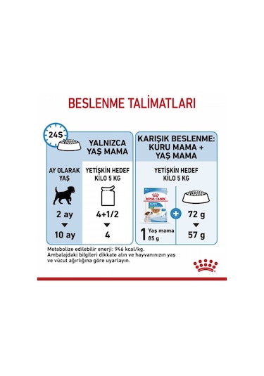 Royal Canin Mini Puppy Pouch Konserve Yavru Köpek Maması 85 G