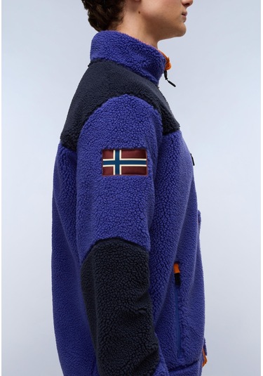 Napapijri Yupik Fz 3 Erkek Tam Fermuarlı Polar-30414 Mavi