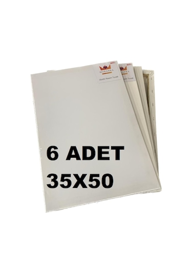 Tuval 6'lı 35*50 Çift Astarlı Arkadan Zımbalı Tuval