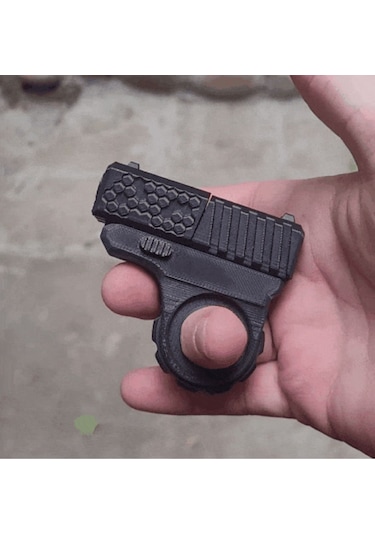 Gun Toy Fidget Spinner Stres Çarkı 3d