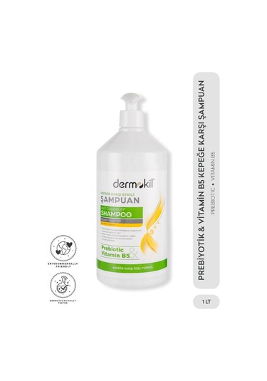 Dermokil Prebiyotik & Vitamin B5 Kepek Karşıtı Şampuan 1 L