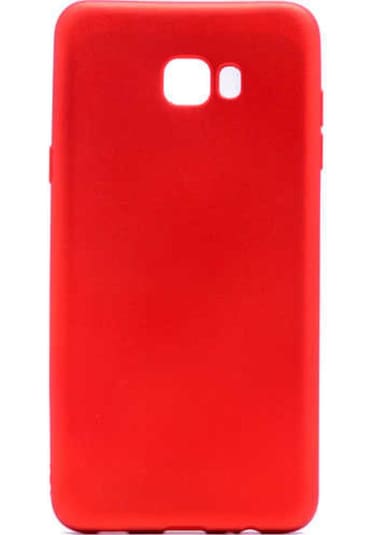 Samsung Uyumlu Galaxy C9 Pro Kılıf Zore Premier Silikon Kapak Kırmızı