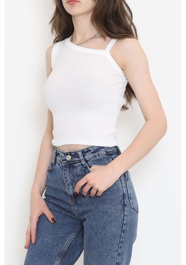 Mokashopin - Askılı Kaşkorse Atlet Beyaz - 18178.1723. 001