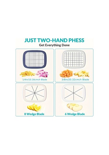 Dashanshop 1 Takım Çok Amaçlı Light Green Manuel Sebze Ve Meyve Doğrayıcı Paslanmaz Çelik Bıçaklı Dilimleme Doğrama Ve Dilimleme İçin Mutfak Malzemeleri 1 Parça