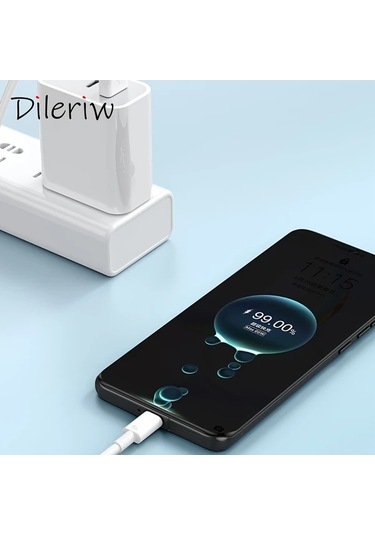 Willowhaven Huawei Millet Vıvo Glory Redmi İçin 6a Hızlı Şarj Kablosu Type-c 100 Cm Beyaz