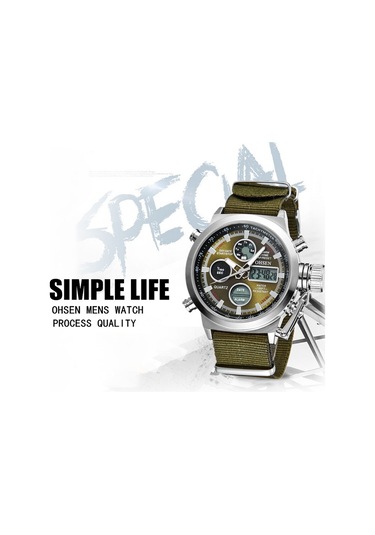 Leezsing Ohsen Erkek Moda Spor Dijital Saatler Su Geçirmez Işıklı Eller Kuvars Kol Saati