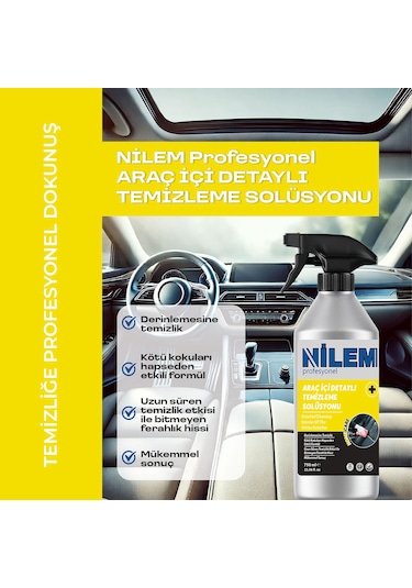 Nilem Profesyonel Araç İçi Detaylı Temizleme Solüsyonu 750 Ml