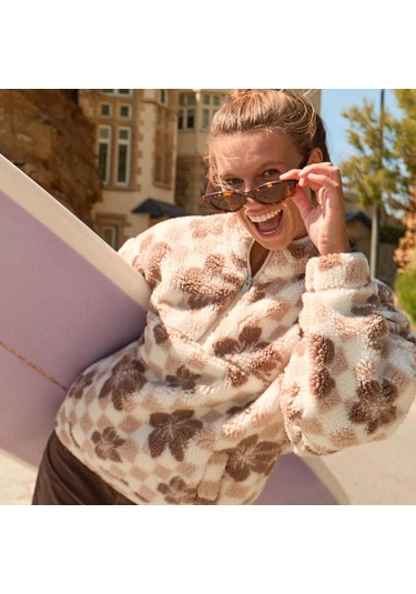 Roxy Roxy Jive Talking Bonded Kadın Kahverengi Polar Wbs5 Camel