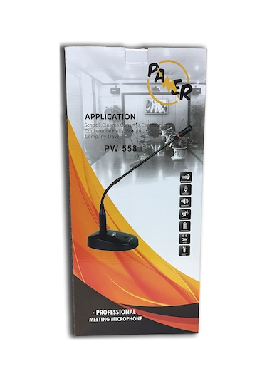 Pawer Pw-558 Işıklı Kablolu Kürsü Mikrofonu