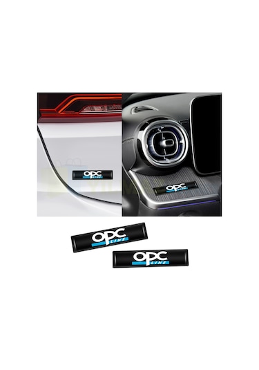 Opel Opc Logo Kapı Kolu Torpido Konsol Ayna Damla Silikon Araba Oto Sticker Etiket Yapıştırma