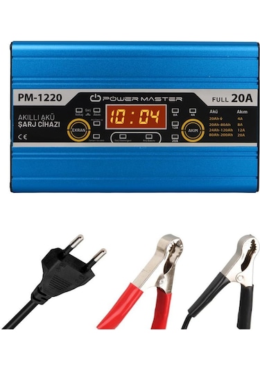Powermaster PM-1220 12 Volt Max 20 Amper Akü Şarj Cihazı