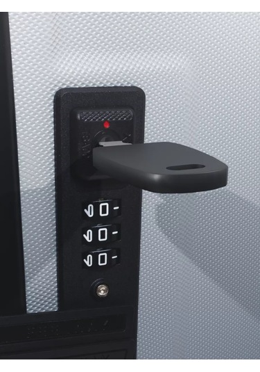 Feel Way Kodlu Kilitli Bavul Anahtarı, Teyp Çatalı, Tsa Onaylı Tekerlekli Bavul 248120682 Siyah