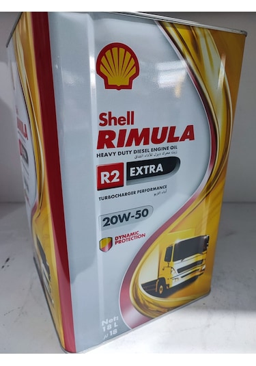 Shell Rimula R2 Extra 20W-50 Motor Yağı 18 L