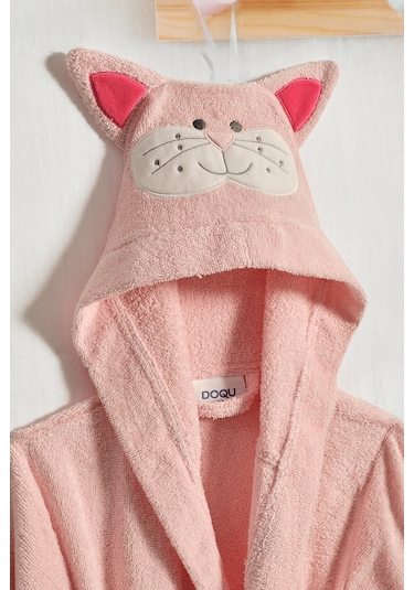 Kitty Bornoz 6-8 Yaş Pembe Pembe