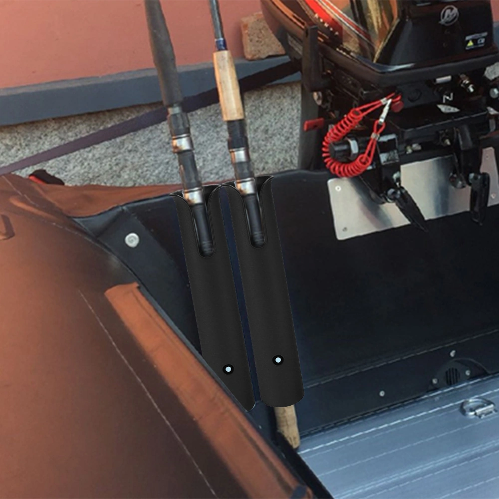 Dianziye 2 Adet Siyah Nilon Plastik Olta Tutucu, Uzun Süreli Tutma Sorunuyla Mücadele Eden Olta Stantı