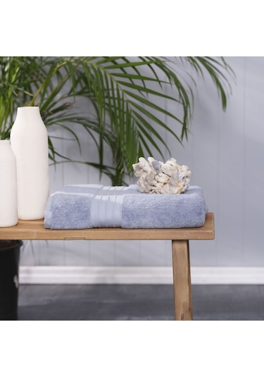 Karaca Home Aquasoft %100 Pamuk Banyo Havlusu 85 cm x 150 cm Mavi