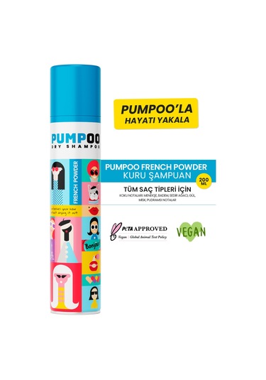 Pumpoo French Powder Kuru Şampuan 200 ML